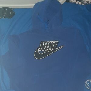 Nike Royal Blue Hoodie with Logo